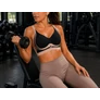 Kép 11/12 - Női varrásmentes, push-up sportmelltartó formáló párnákkal, L méret, fekete