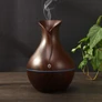 Kép 4/4 - Tulipán alakú mini párologtató USB-vel, 7 színben világít, 200 ml-es tartály, sötétbarna