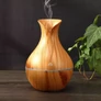 Kép 7/8 - Tulipán alakú mini párologtató USB-vel, RGB színes, ultrahangos, világosbarna, ST