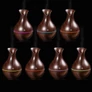 Kép 3/8 - Tulipán alakú mini párologtató USB-vel, RGB színes, ultrahangos, sötétbarna, ST