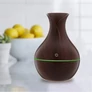 Kép 7/8 - Tulipán alakú mini párologtató USB-vel, RGB színes, ultrahangos, sötétbarna, ST