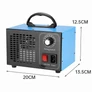 Kép 4/8 - Erős Hordozható fertőtlenítő ózongenerátor, 120 W, 32 g/H