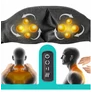 Kép 6/10 - HealthPro Shiatsu 3D Nyak és váll masszírozógép fűtő funkcióval 2 féle adapterrel fekete 110997
