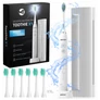 Kép 1/16 - Sonic Toothie Elektromos fogkefe fehér vízálló 6 csere fejjel hordtáskával 6 üzemmóddal IPX8