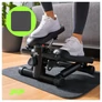 Kép 12/13 - BodyStep Otthoni Stepper állítható ellenállással csúszásmentes pedálokkal, LCD kijelzővel és rugalmas kötelekkel a karok edzéséhez, fekete