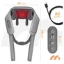 Kép 3/12 - PRO-Comfy Akkus Shiatsu vibrációs 3D nyak és váll masszírozógép, fűtő funkcióval, 25 W, 1800 mAh