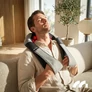 Kép 6/10 - HealthPro Shiatsu akkus vezetéknélküli 3D Nyak és váll masszírozógép, fűtő funkcióval, 8 masszázsponttal, 2000 mAh akkuval, USB-c töltővel