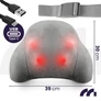 Kép 2/9 - MAX-Comfy 1800  Shiatsu akkus vezetéknélküli 3D Nyak és hát masszírozógép, fűtő funkcióval, 15 perces időzítővel, 1800mAh, USB-c töltővel