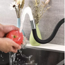 Kép 5/8 - Konyhai csaptelep rugalmas szárral, 56 cm hosszú csővel, fekete