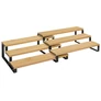 Kép 3/7 - 3 szintes bambusz konyhai kihúzható fűszertartó állvány, 2 db-os 32 x 24 cm
