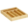 Kép 6/8 - Kihúzható 7 rekeszes bambusz evőeszköztároló 39 x 27 cm