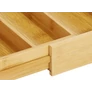 Kép 8/8 - Kihúzható 7 rekeszes bambusz evőeszköztároló 39 x 27 cm