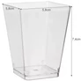 Kép 3/9 - Újrafelhasználható Négyzet alakú piramis csésze, 50 db, 120 ml 