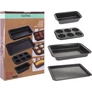 Kép 1/3 - La Cucina 4 db-os tapadásmentes tepsi készlet Muffin sütővel, 37 x 26 cm 