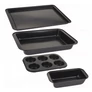Kép 3/3 - La Cucina 4 db-os tapadásmentes tepsi készlet Muffin sütővel, 37 x 26 cm 