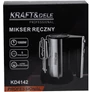 Kép 8/10 - Kraft&Dele rozsdamentes acél kézi mixer, 5 sebességfokozat, 1000 W