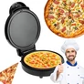 Kép 1/8 - Elektromos Pizzasütő, tapadásmentes bevonattal, 1000 W, 20 cm 