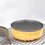 Kép 3/7 - 3 db-os tapadásmentes Tortaforma, tepsi készlet süteményekhez, levehető oldallal, köralakú, RT