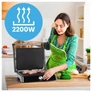 Kép 4/13 - Kihúzható XXL, elektromos, kontakt grill szendvicssütő és Panini sütő, 2200W, SM3000W