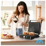 Kép 7/13 - Kihúzható XXL, elektromos, kontakt grill szendvicssütő és Panini sütő, 2200W, SM3000W