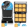 Kép 9/13 - Kihúzható XXL, elektromos, kontakt grill szendvicssütő és Panini sütő, 2200W, SM3000W