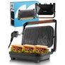 Kép 1/10 - Kihúzható elektromos, kontakt grill szendvicssütő és Panini sütő, 1500W, SM1500W