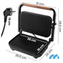 Kép 2/10 - Kihúzható elektromos, kontakt grill szendvicssütő és Panini sütő, 1500W, SM1500W