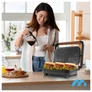 Kép 6/10 - Kihúzható elektromos, kontakt grill szendvicssütő és Panini sütő, 1500W, SM1500W