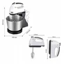 Kép 2/8 - Konyhai rozsdamentes acél tálasmixer, 7 sebességfokozat, 450 W