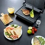 Kép 3/11 - Elektromos, tapadásmentes kontakt grill szendvicssütő és Panini sütő, 750 W, RT