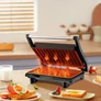 Kép 6/11 - Elektromos, tapadásmentes kontakt grill szendvicssütő és Panini sütő, 750 W, RT