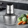Kép 8/10 - Kraft&Dele rozsdamentes acél tartályos konyhai aprító, 350 W, 2L