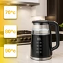 Kép 5/8 - Hőmérséklet szabályzós Vezeték nélküli vízforraló 1 7 L 2200 W melegen tartó funkcióval