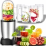 Kép 3/9 - Rozsdamentes Blender konyhai turmix rozsdamentes pengével 600 W 2 db 470mL