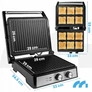 Kép 2/11 - Kihúzható XXL elektromos kontakt grill szendvicssütő és Panini sütő 2500W nagyméretű sütőfelülettel 1392 cm2