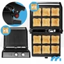 Kép 3/11 - Kihúzható XXL elektromos kontakt grill szendvicssütő és Panini sütő 2500W nagyméretű sütőfelülettel 1392 cm2