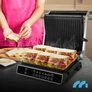 Kép 3/14 - Professzionális 5 programos Kihúzható XXL elektromos kontakt grill szendvicssütő és Panini sütő 2500W SM5000W-PRO