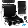 Kép 5/14 - Professzionális 5 programos Kihúzható XXL elektromos kontakt grill szendvicssütő és Panini sütő 2500W SM5000W-PRO