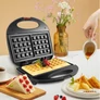 Kép 2/8 - 2 szeletes tapadásmentes gofrisütő 750W