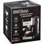 Kép 11/11 - Kraft&Dele Nagynyomású 20 bar krémes presszókávéfőző, 1500 W, Érintőkijelző 5 programmal 