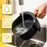Kép 8/10 - AIRFRYER fritőz 6 literes tállal, érintőképernyős kijelző, tapadásmentes, 2400 W-os