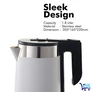 Kép 4/4 - Vízforraló, Rozsdamentes acál betét 2,3 L MA-6819 fehér, 1500W, VG- Csomagolás sérült