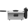 Kép 3/12 - Kraft&Dele Rozsdamentes acél olajsütő, 3 L, 2300 W, 130-190°C,  Tápkábel tárolórekeszel, KD4331