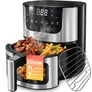 Kép 1/10 - AIRFRYER fritőz 7 literes tállal 7 program érintőképernyős kijelző tapadásmentes 1500 W-os