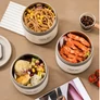 Kép 6/8 - Melegentartó Szigetelt élelmiszertároló doboz készlet Lunchbox 4 darab 2 x 500 ml + 2x 300 ml
