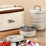 Kép 7/8 - Melegentartó Szigetelt élelmiszertároló doboz készlet Lunchbox 4 darab 2 x 500 ml + 2x 300 ml