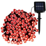 Kép 1/3 - 50 LED-es napelemes kerti fényfüzér, piros