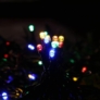 Kép 2/3 - 50 LED-es napelemes karácsonyi fényfüzér, színes