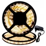 Kép 1/8 - 5m LED szalag, hálózati adapterrel, meleg fehér