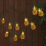 Kép 3/5 - Elemes dekor ananász LED fényfüzér, 20 LED-es